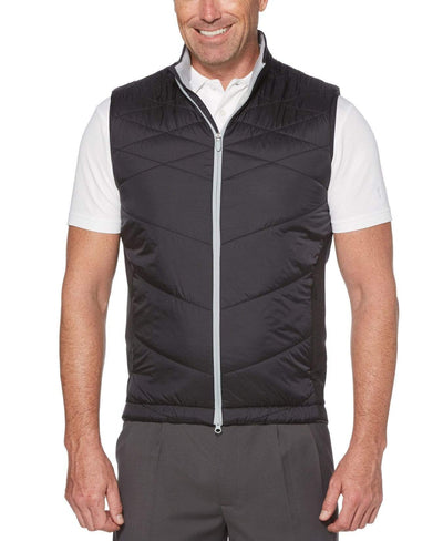 Mens Swing Tech Thermal Quilted Puffer Vest Jackets Caviar / S