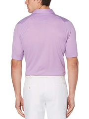 Mens Swing Tech Two Color Jacquard Polo Polos