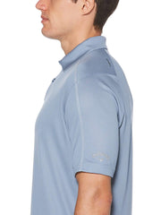 Mens Swing Tech Two Color Jacquard Polo Polos