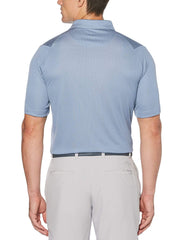 Mens Swing Tech Two Color Jacquard Polo Polos