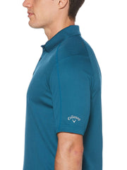 Mens Swing Tech Two Color Jacquard Polo Polos