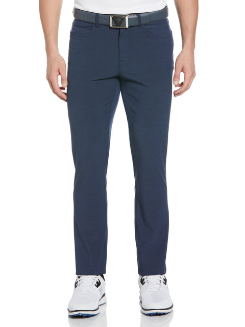 Mens Textured 5-Pocket Pant-Pants-Deep Navy Htr-38-30-Callaway