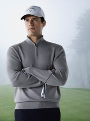 Mens Thermal 1/4 Zip Mock Merino Wool Pullover-Jackets-Callaway