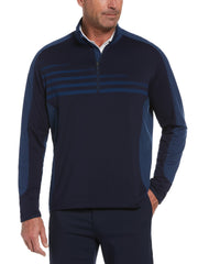 Mens Ultra Lightweight Aquapel 1/4 Zip Golf Shirt-Jackets-Navy-XL-Callaway