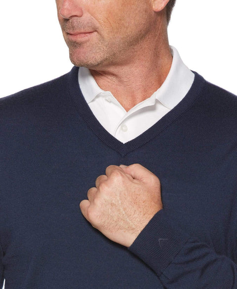 Mens V-Neck Merino Sweater Sweaters