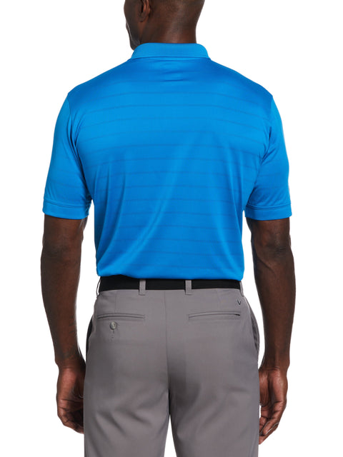 Mens Vent Short Sleeve Open Mesh Polo Shirt (Medium Blue) 