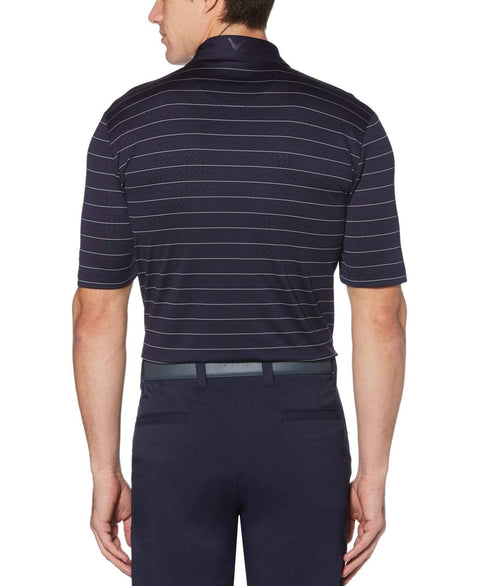 Mens Ventilated Stripe Polo-Polos-Callaway Apparel