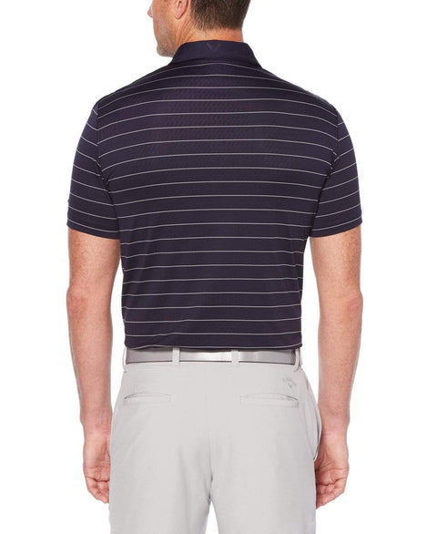 Mens Ventilated Stripe Golf Polo Polos