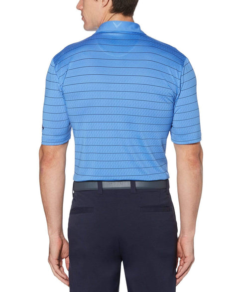 Mens Ventilated Stripe Polo-Polos-Callaway Apparel