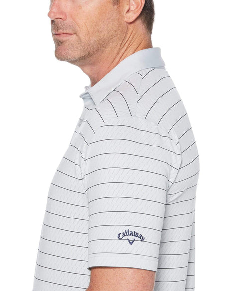 Mens Ventilated Stripe Polo-Polos-Callaway Apparel