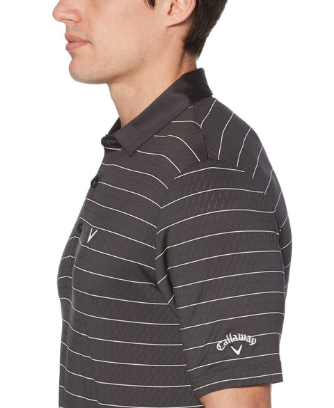 Mens Ventilated Stripe Polo-Polos-Callaway Apparel