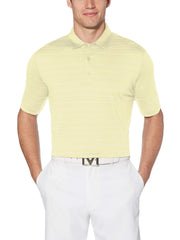 Mens Ventilated Stripe Golf Polo-Polos-Lemonade-L-Callaway Apparel