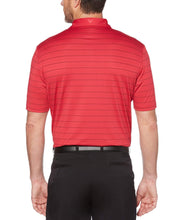 Mens Ventilated Stripe Polo with Chevron Polos