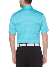 Mens Ventilated Stripe Polo with Chevron Polos