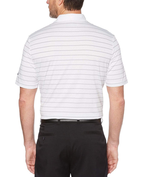 Mens Ventilated Stripe Polo with Chevron Polos