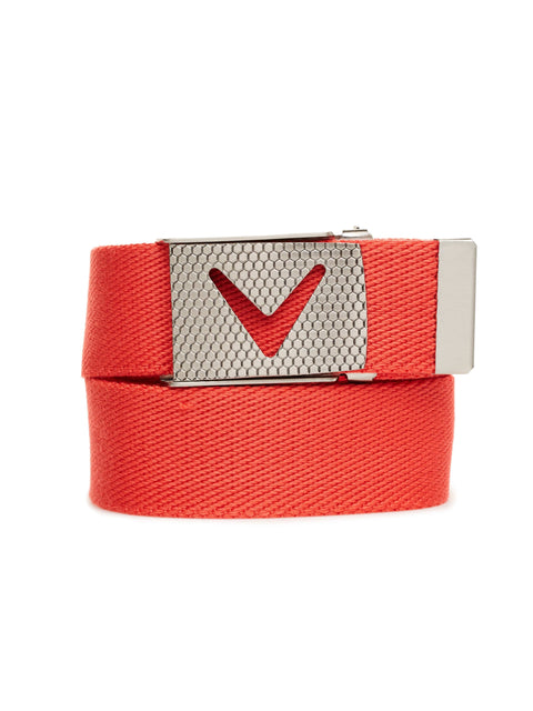 Mens Webbed Chev Belt-Belts-Cayenne-OS-Callaway