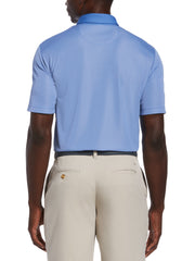 Mens Yarn Dyed Birdseye Color Block Polo-Polos-Callaway