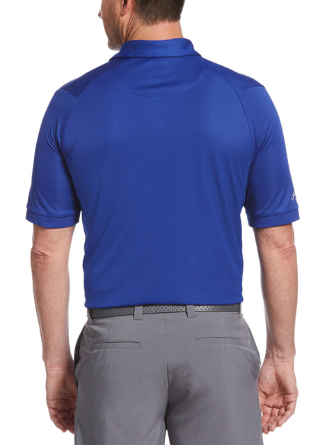 Mens Yarn Dyed Engineered Oxford Chest Block Swing Tech Polo-Polos-Callaway