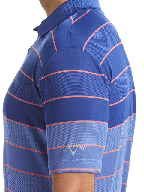 Mens Yarn Dyed Engineered Oxford Stripe Polo-Polos-Callaway