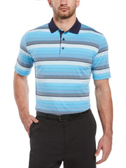 Mens Yarn Dyed Gradient Oxford Polo-Polos-Peacoat-M-Callaway Apparel