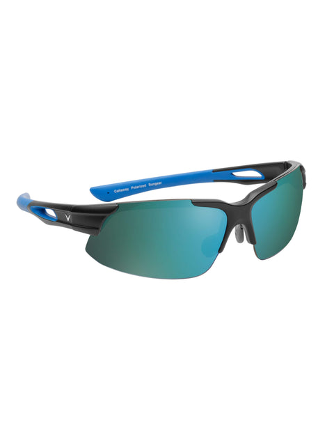 Peregrine Mirrored Polarized Sunglasses-Eyewear-Matte Black/Green-NS-Callaway