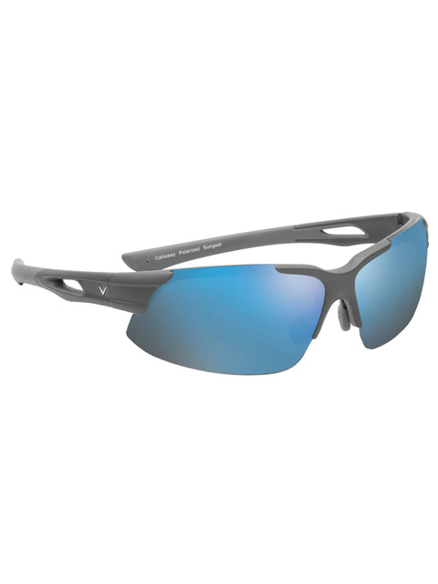 Peregrine Mirrored Polarized Sunglasses-Eyewear-Matte Gray/Blue-NS-Callaway