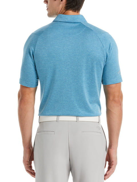 Soft Touch Color Block Golf Polo (Vallarta Blue Htr) 