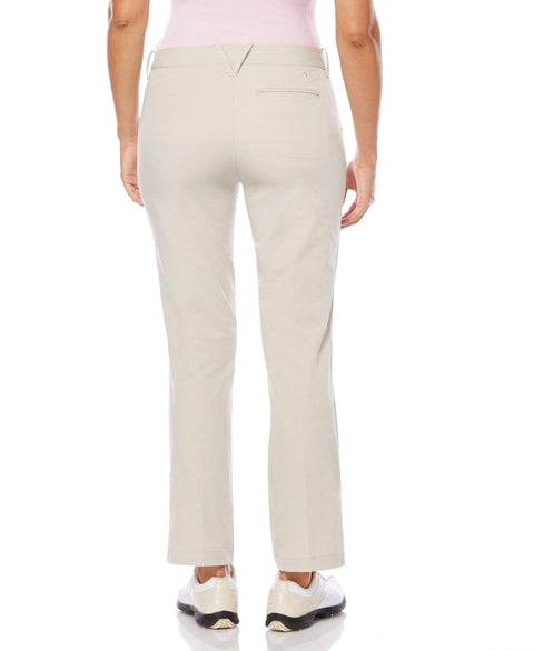 Solid Flat Fronted Stretch Trouser Pants