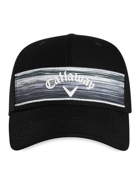 Stripe Mesh Cap-Hats-Black-NS-Callaway