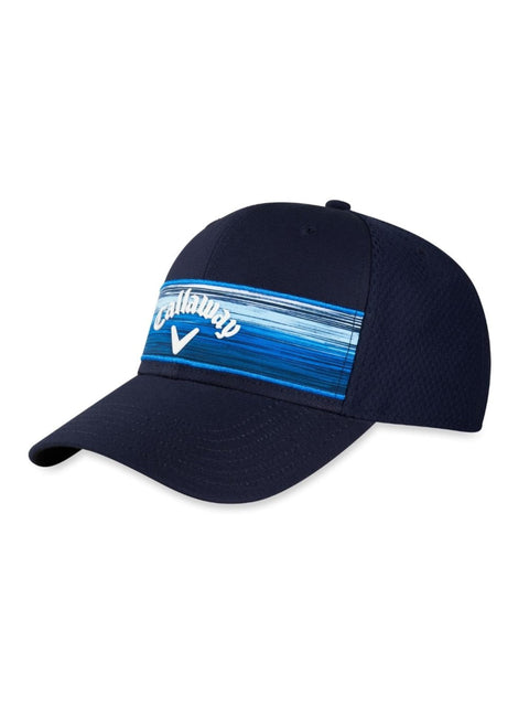 Stripe Mesh Cap-Hats-Navy-NS-Callaway