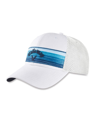 Stripe Mesh Cap-Hats-Navy/White-NS-Callaway