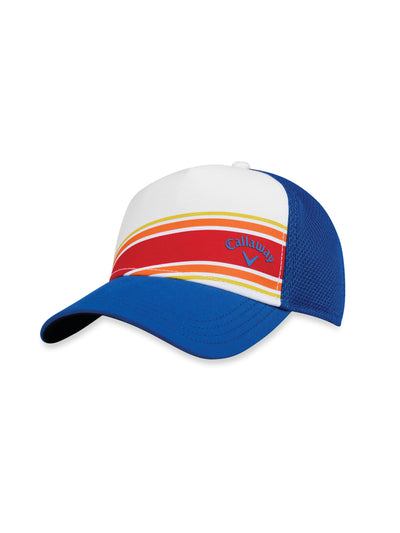 Stripe Mesh Hat-Hats-White/Blue-NS-Callaway