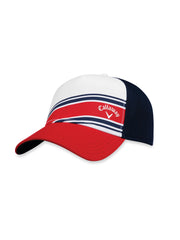 Stripe Mesh Hat-Hats-White/Red-NS-Callaway