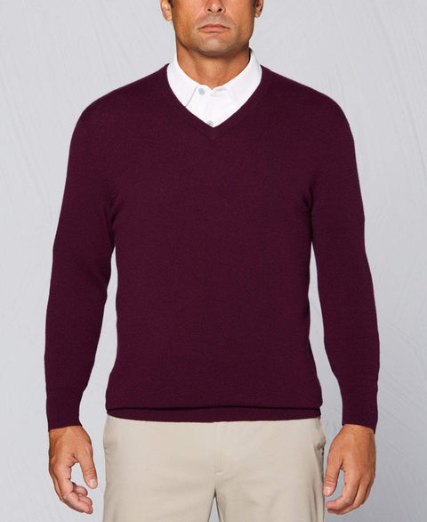 Tour Authentic Cashmere V-Neck Sweater Sweaters Potent Purple / XXL