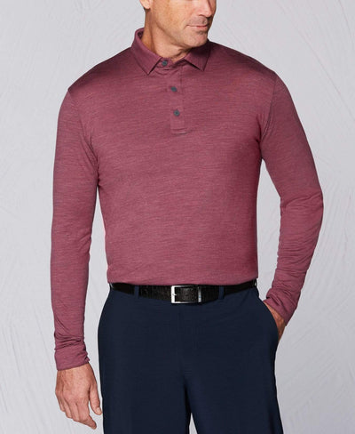 Tour Authentic Heather Polo Polos Amaranth Heather / S