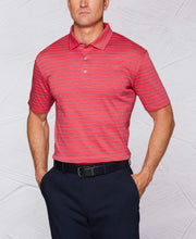 Tour Authentic Mercerized Cotton Stripe Polo Polos Raspberry / XL