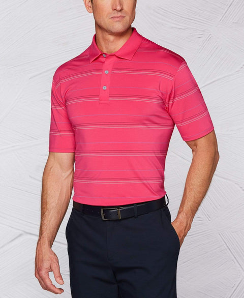 Tour Authentic Micro Stripe Polo Polos Raspberry / S