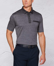 Tour Authentic Wool Blocked Heather Polo Polos Charcoal Heather / M