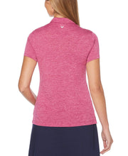 Womens 1/4 Zip Heather Polo-Polos-Callaway Apparel