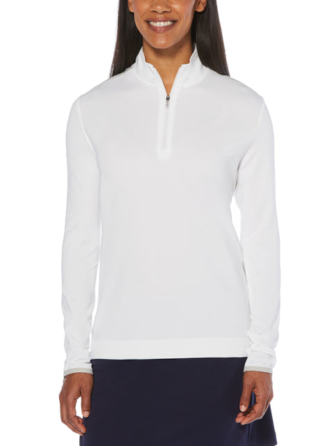 1/4-Zip Mock Performance Pullover-Jackets-White-M-Callaway