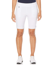 Womens 19" Tech Stretch Solid Short with Active Waistband Shorts Bright White / XL