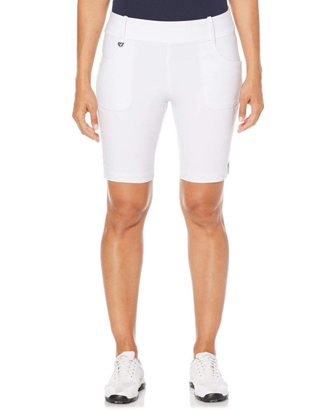 Womens 19" Tech Stretch Solid Short with Active Waistband Shorts Bright White / XL