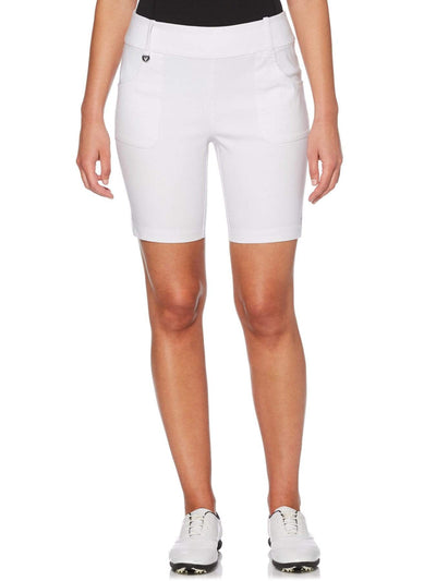 Womens 19" Tech Stretch Solid Short Shorts Brilliant White / M