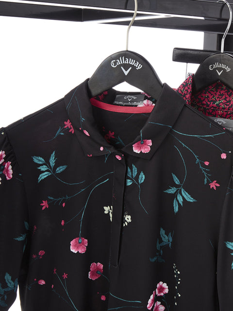 Womens Botanical Floral Print Golf Polo-Polos-Callaway