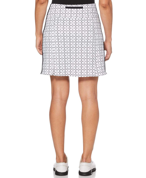 Womens Circular Print Stretch Skort Skorts