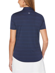 Womens Cooling Horizontal Texture Polo-Polos-Callaway