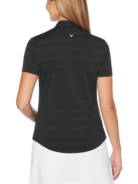 Womens Cooling Horizontal Texture Polo-Polos-Callaway