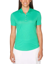 Womens Cooling Twill Textured Polo Polos Mint / M