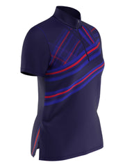 Womens Engineered Stripe Print Golf Shirt-Jackets-Callaway