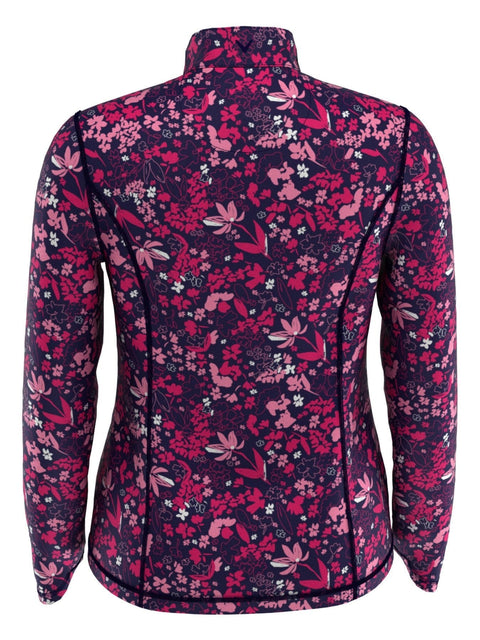 Womens Floral Quarter Zip Pullover--Callaway